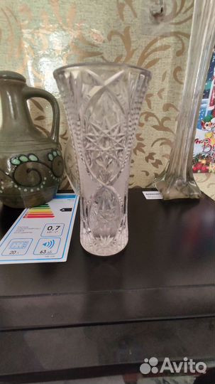 Ваза хрустальная