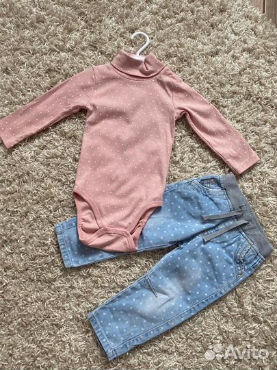 Пакет вещей для девочки р.80-86