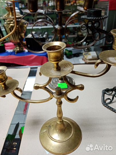 Подсвечники латунь, силумин, металл