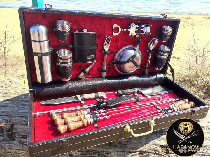Шашлычный набор для пикника подарочный