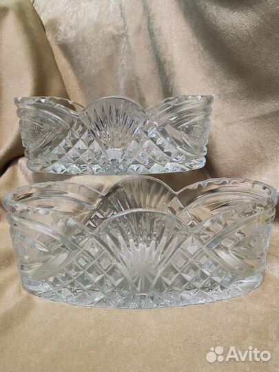 Посуда, хрустальная салатница