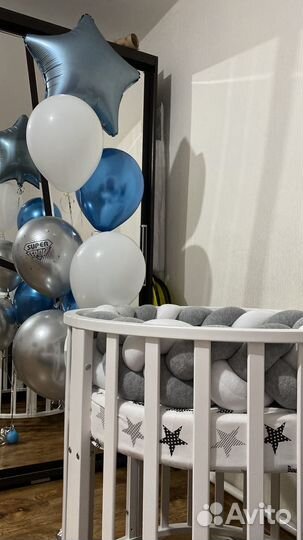 Детская кровать для новорожденных приставная