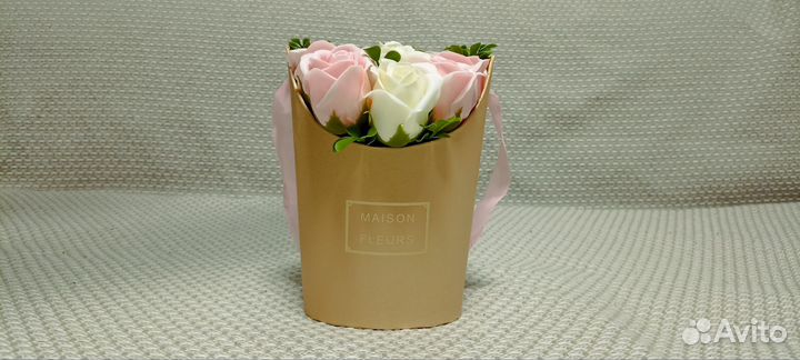 Букет из роз из мыла