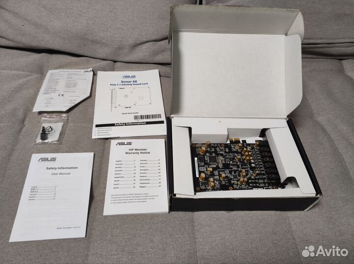 Звуковая карта asus xonar AE 7.1