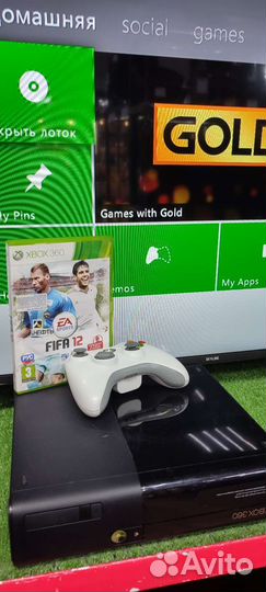 Игровая приставка xbox 360 500гб+игры