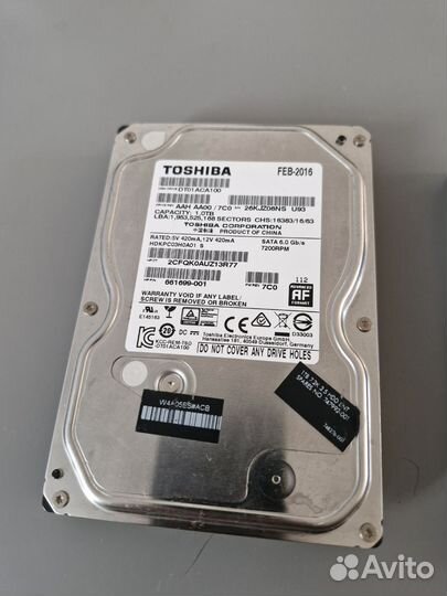 Жесткий диск в ассортименте Toshiba, hgst