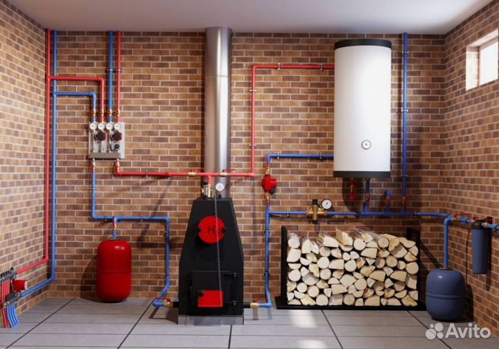 Твердотопливный котёл 65 квт