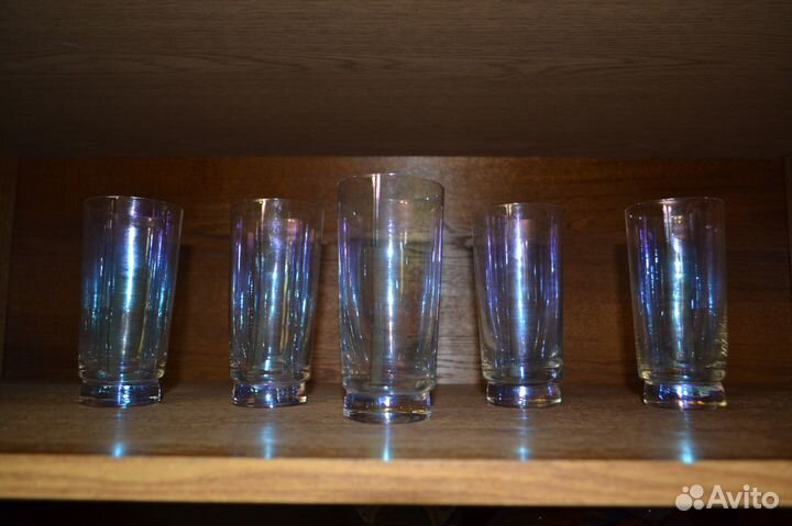 Бокалы, фужеры СССР, цветное стекло