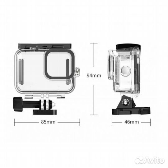 Аквабокс GoPro Hero 12/11/10/9, защитный Чехол