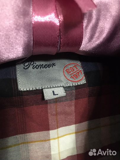 Рубашка в клетку хлопок (48) Pioneer Jeans