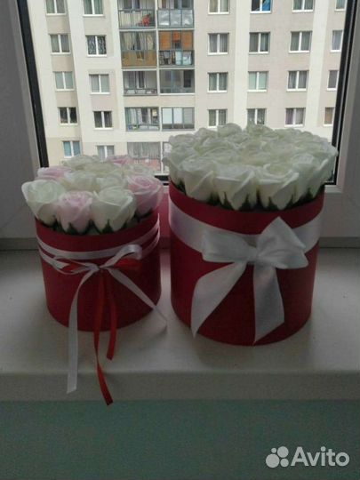 Букет из мыльных роз