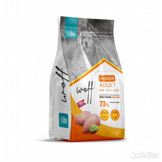 Корм для собак woff супер премиум 12 кг