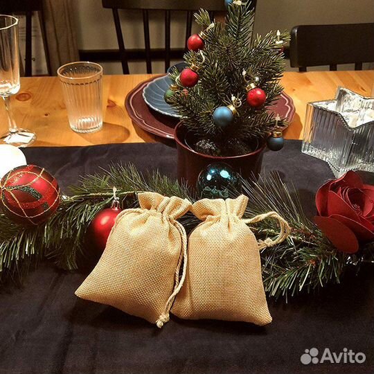 Мешковина джутовая подарочная упаковка