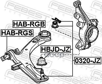 Сайленблок нижнего переднего рычага (honda step