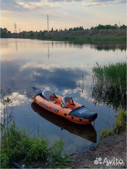 Лодка надувная каяк Intex