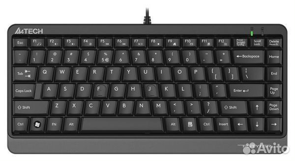 Клавиатура A4Tech Fstyler FKS11 grey черно-серая