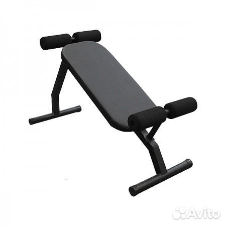 Скамья для пресса + гиперэкстензия, 2в1 черная
