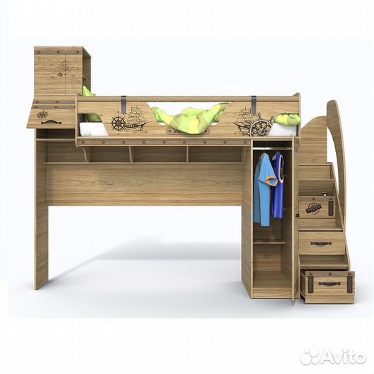 Кровать чердак корсар