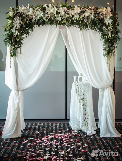 Отрез ткани шифон (много)