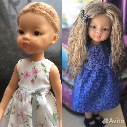 Перепрошивка волос кукле