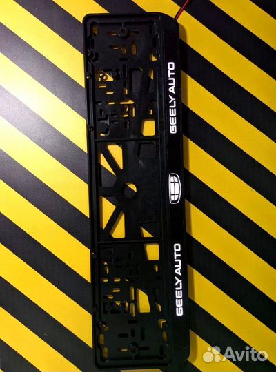 Номерная рамка c вашим логотипом и дизайном