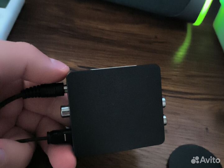 Переходник оптика на тюльпан и 3,5