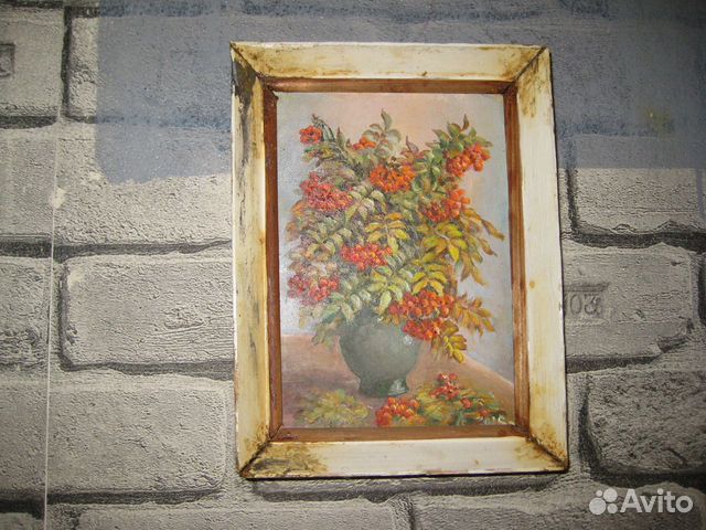Картина красная рябина