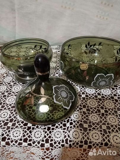 Богемия салатик и ваза для мороженого