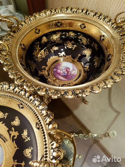 Ваза для фруктов Кобальт Бронза Новая