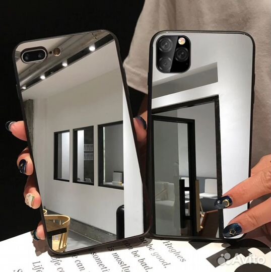 Зеркальные Чехлы на iPhone 14 (Pro/ProMax) Black