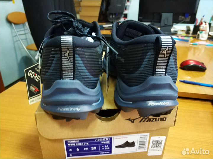 Кроссовки Mizuno Rider GTX Black Wmns