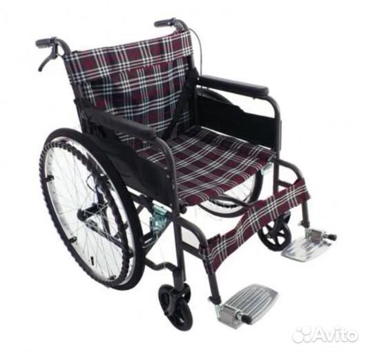 Кресло-коляска с тормозами для сопровождающих