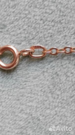 Золотая цепь якорная 55 см 585 пробы (звезда)