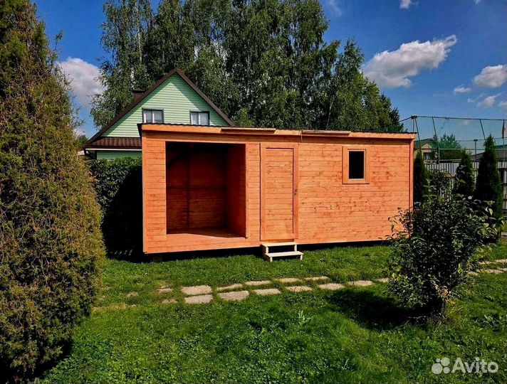 Металлический блок бытовка