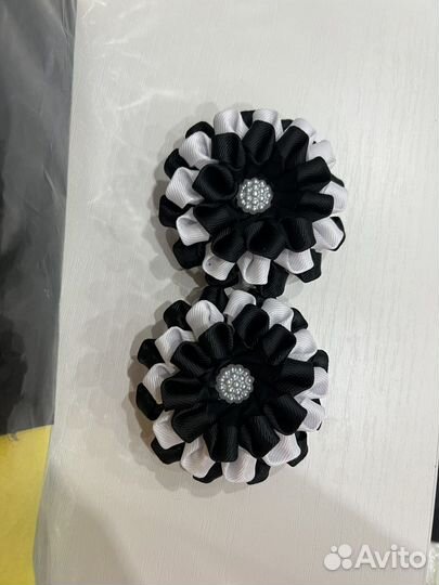 Резиночки для волос. Канзаши