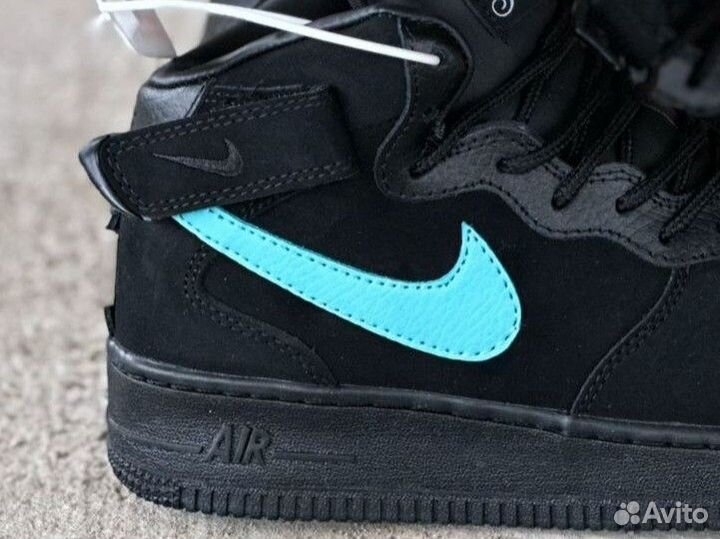 Кроссовки зимние женские nike Air Force 1 Tiffany