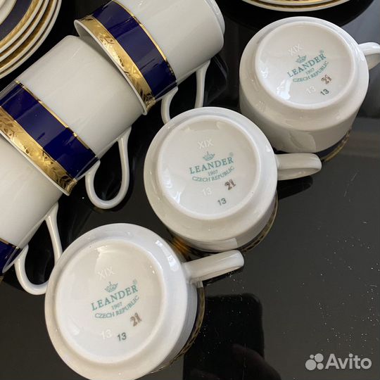 Новый Сервиз кофейный Leander 15 предм. на 6 перс