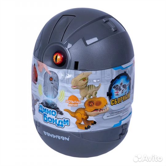 Конструктор Динозавр индораптор в яйце, звук