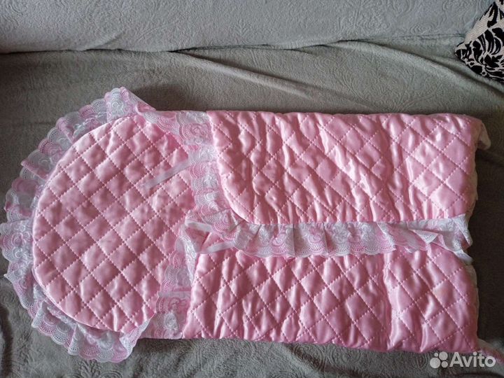 Конверт на выписку для девочки весна осень