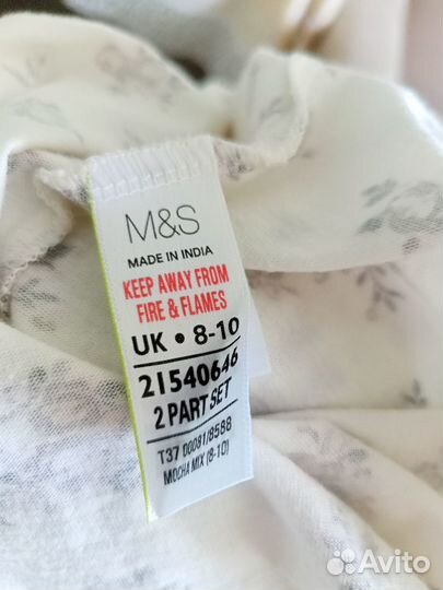Женская домашняя одежда,coton100, Индия,М&S