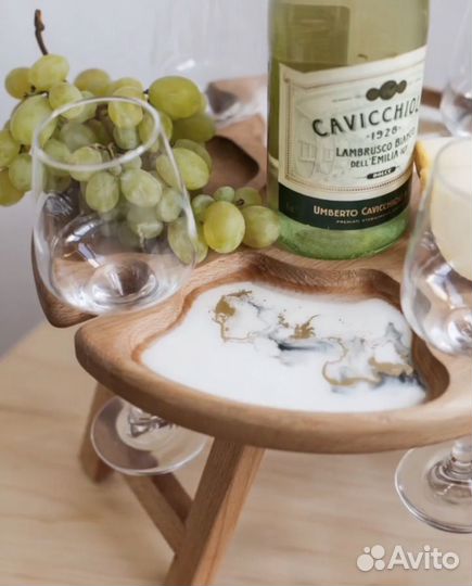 Винный столик менажница