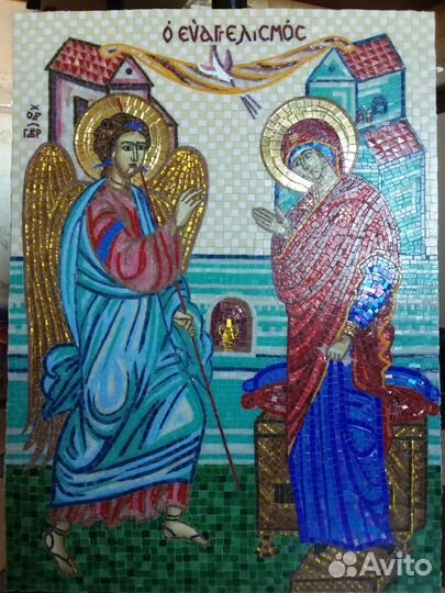 Икона Благовещение мозаика