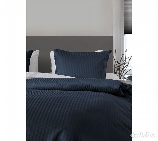 Постельное белье GoodNight Страйп-сатин дуэт (с на