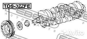 Шкив коленвала toyota 3zzfe/4zzfe