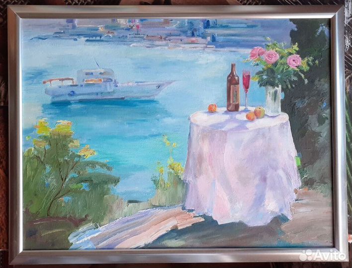 Картина маслом морской пейзаж