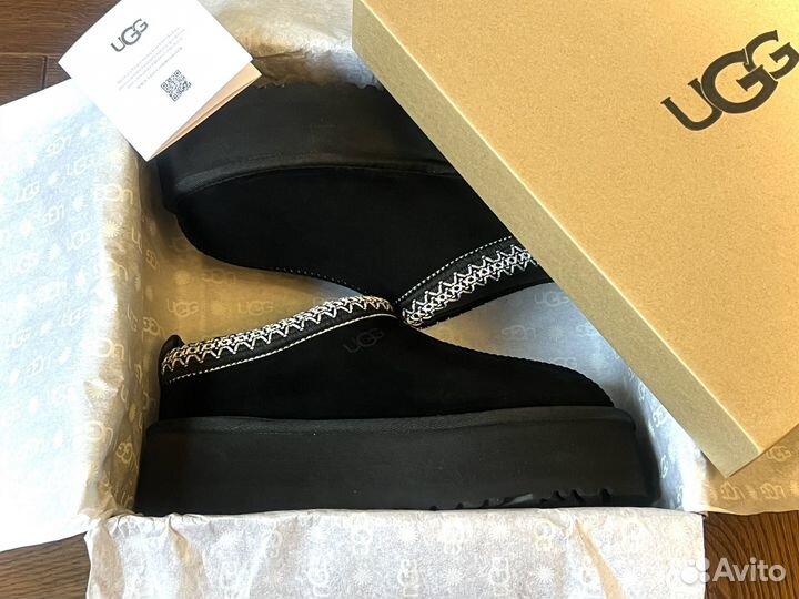 Ugg tazz tasman black Угги женские на платформе