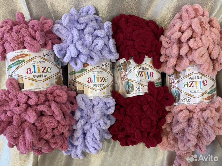 Пряжа alize puffy ализе пуффи файн