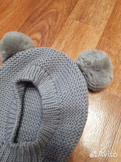 Шапка шлем зимняя на 1-2 года