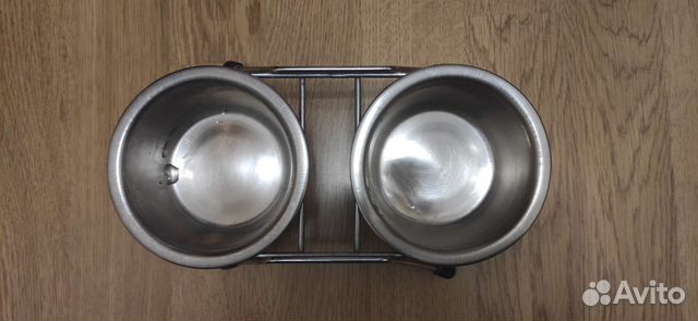 Миски для кошек на подставке из нержавейки