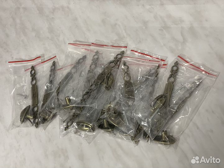 6 штук Ручка для мебели бронза